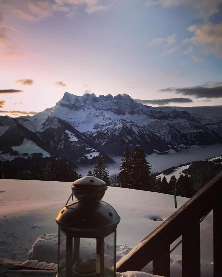Chalet Chanso Morgins Bagian luar foto