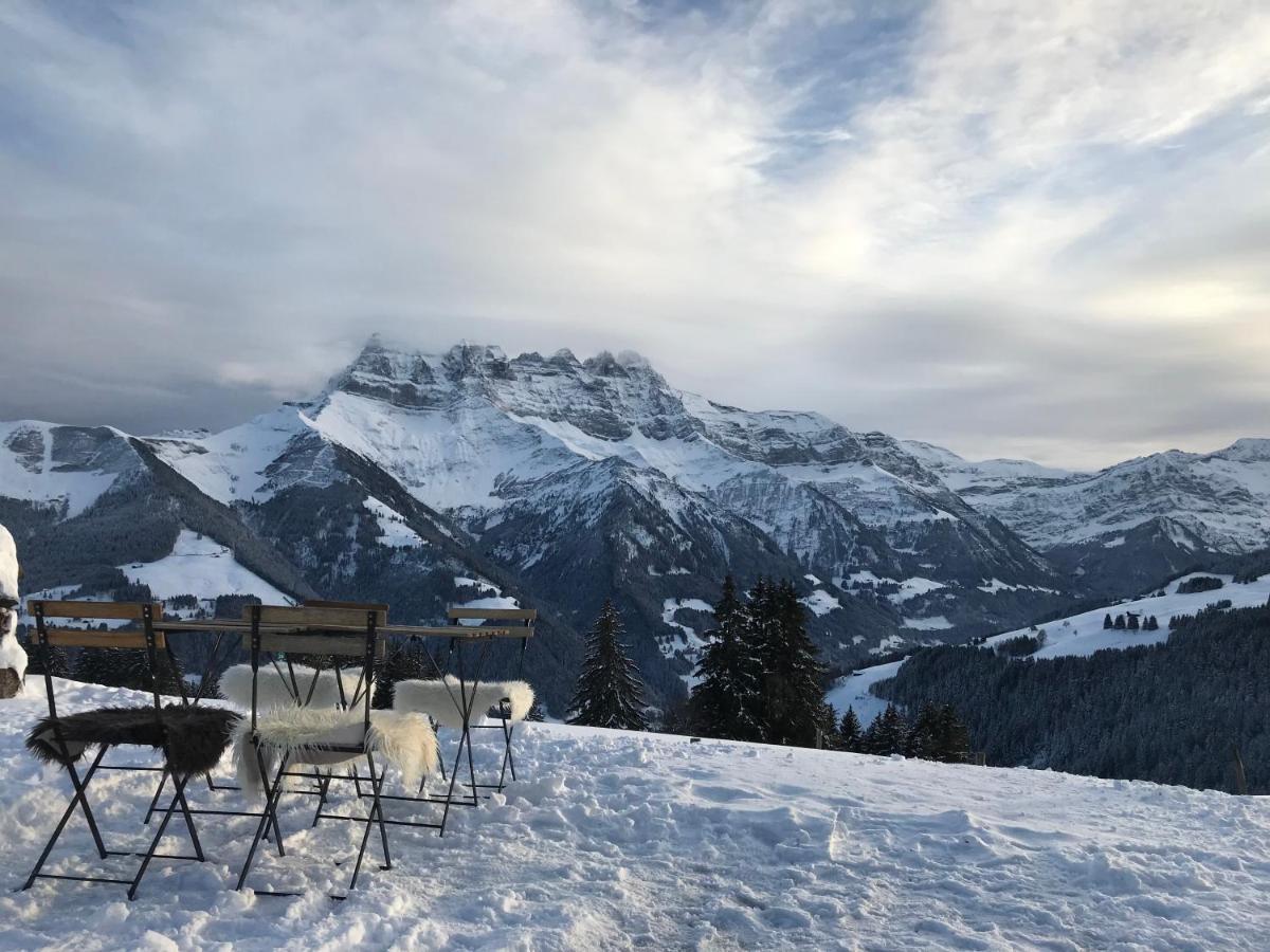 Chalet Chanso Morgins Bagian luar foto